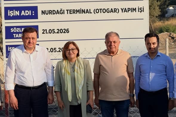 NURDAĞI OTOGARI HIZLI BİR ŞEKİLDE İNŞA EDİLİYOR